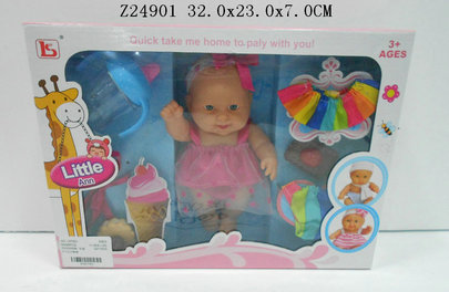 7 icnh doll with accessories