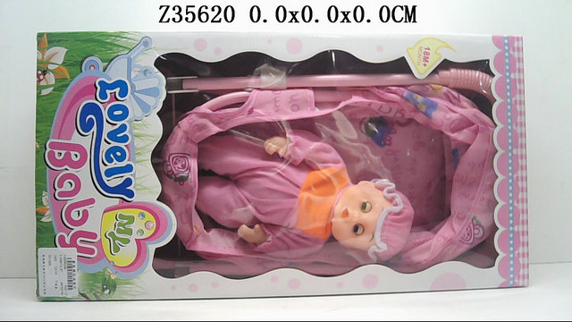 Hand push car&DOLL