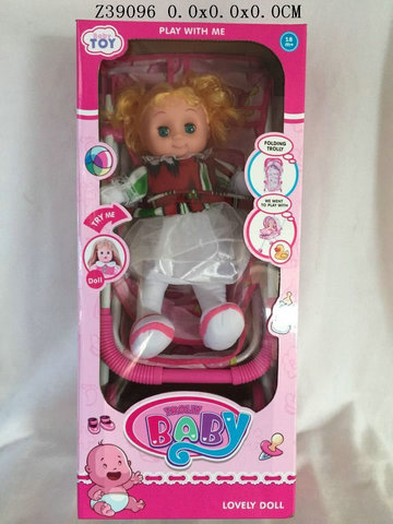 Hand push car 16Incun doll&IC