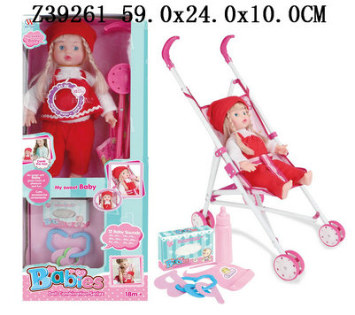 Hand push car 14Incun doll&IC